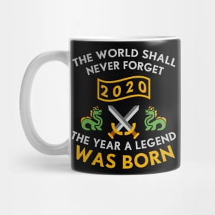 2020 The Year A Legend Was Born Dragons and Swords Design (Light) Mug